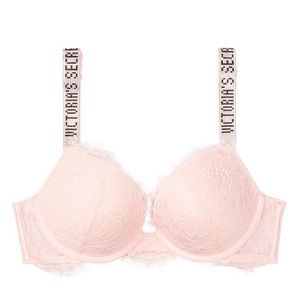 VS Lace Shine Push Up Bra